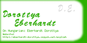 dorottya eberhardt business card